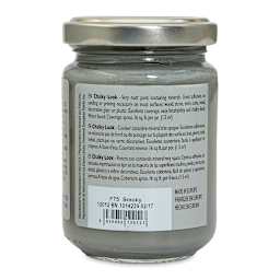 Fleur Chalky Look Paint - Smoky, 4.4 oz jar back