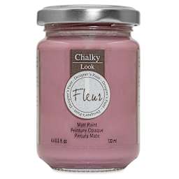Fleur Chalky Look Paint - Elegant Rose, 4.4 oz jar