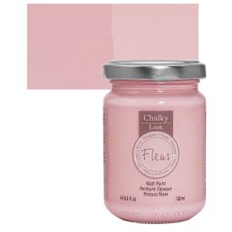 Fleur Chalky Look Paint - Pretty Ballerina, 4.4 oz jar and swatch