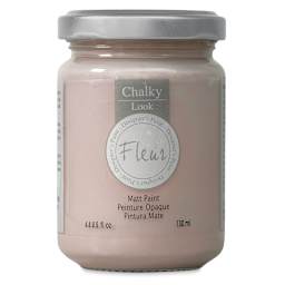 Fleur Chalky Look Paint - Powder Rose, 4.4 oz jar