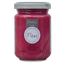Fleur Chalky Look Paint - Primary Magenta, 4.4 oz jar