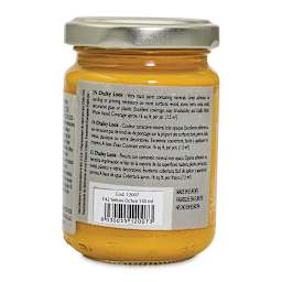 Fleur Chalky Look Paint - Yellow Ochre, 4.4 oz jar back