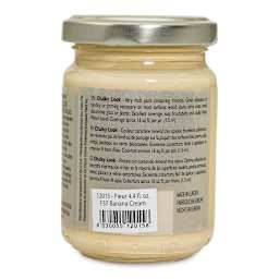 Fleur Chalky Look Paint - Banana Cream, 4.4 oz jar back