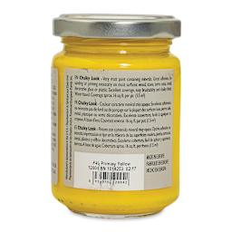 Fleur Chalky Look Paint - Primary Yellow, 4.4 oz jar back
