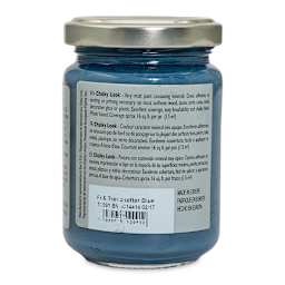 Fleur Chalky Look Paint - Trendsetter Blue, 4.4 oz jar back
