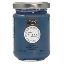 Fleur Chalky Look Paint - Trendsetter Blue, 4.4 oz jar