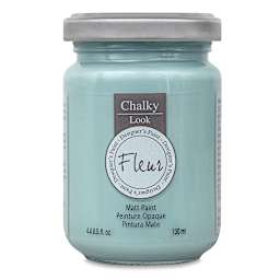 Fleur Chalky Look Paint - Cape Town Blue, 4.4 oz jar