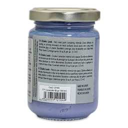 Fleur Chalky Look Paint - Lavender Blue, 4.4 oz jar back