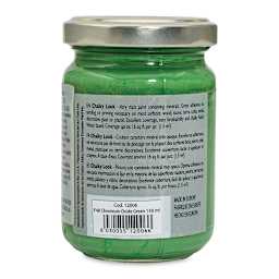 Fleur Chalky Look Paint - Chromium Oxide Green, 4.4 oz jar back