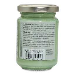 Fleur Chalky Look Paint - Welcome Green, 4.4 oz jar back