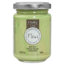 Fleur Chalky Look Paint - Bamboo, 4.4 oz jar