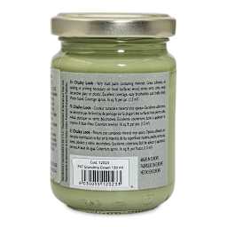 Fleur Chalky Look Paint - Grandma Green, 4.4 oz jar back