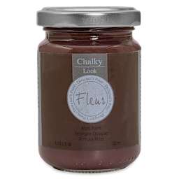 Fleur Chalky Look Paint - Burnt Umber, 4.4 oz jar