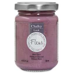 Fleur Chalky Look Paint - Chocolate Blush, 4.4 oz jar