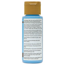 DecoArt Americana Acrylic Paint - Gingham Blue, 2 oz, back label