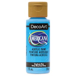 DecoArt Americana Acrylic Paint - Gingham Blue, 2 oz