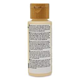 DecoArt Americana Acrylic Paint - Buttermilk, 2 oz (Back of bottle)