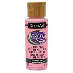 DecoArt Americana Acrylic Paint - Poodle Skirt Pink, 2 oz (Front of bottle)