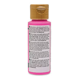 DecoArt Americana Acrylic Paint - Carousel Pink, 2 oz (Back of bottle)