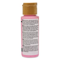 DecoArt Americana Acrylic Paint - Baby Pink, 2 oz (Back of bottle)