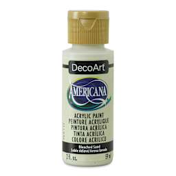 DecoArt Americana Acrylic Paint - Bleach Sand, 2 oz (Front of bottle)