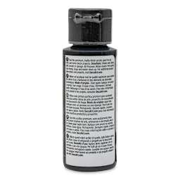 DecoArt Americana Acrylic Paint - Lamp (Ebony) Black, 2 oz (Back of bottle)