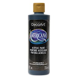 DecoArt Americana Acrylic Paint - Lamp (Ebony) Black, 8 oz