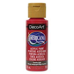 DecoArt Americana Acrylic Paint - Country Red, 2 oz