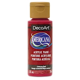 DecoArt Americana Acrylic Paint - Crimson Red, 2 oz