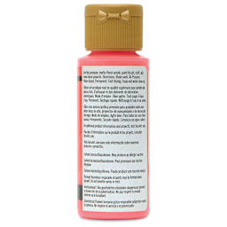 DecoArt Americana Acrylic Paint - Coral Buzz, 2 oz, back label