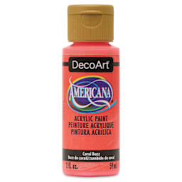 DecoArt Americana Acrylic Paint - Coral Buzz, 2 oz