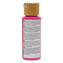 DecoArt Americana Acrylic Paint - Royal Fuschia, 2 oz (Back of bottle)