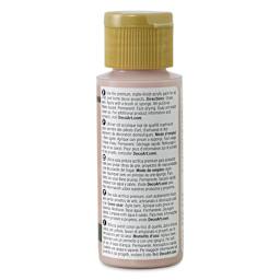 DecoArt Americana Acrylic Paint - Blush Pink, 2 oz (Back of bottle)