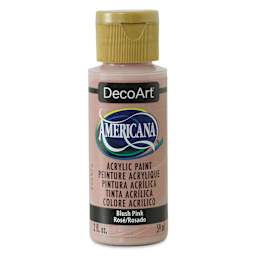 DecoArt Americana Acrylic Paint - Blush Pink, 2 oz (Front of bottle)