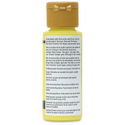 DecoArt Americana Acrylic Paint - Lemon Burst, 2 oz, back label