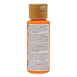 DecoArt Americana Acrylic Paint - Bright Orange, 2 oz (Back of bottle)