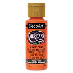 DecoArt Americana Acrylic Paint - Orange Flame, 2 oz