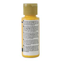 DecoArt Americana Acrylic Paint - Primary Yellow, 2 oz (Back of bottle)