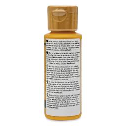 DecoArt Americana Acrylic Paint - Antique Gold, 2 oz (Back of bottle)