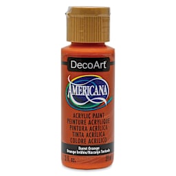 DecoArt Americana Acrylic Paint - Burnt Orange, 2 oz (Front of bottle)