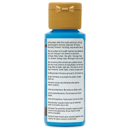 DecoArt Americana Acrylic Paint - Grecian Blue, 2 oz, back label