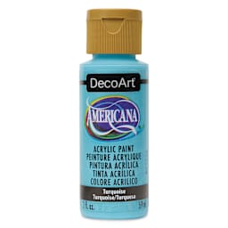 DecoArt Americana Acrylic Paint - Turquoise Blue, 2 oz Bottle