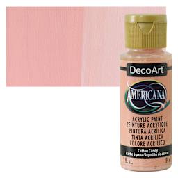 DecoArt Americana Acrylic Paint - Cotton Candy, 2 oz bottle and swatch
