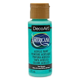 DecoArt Americana Acrylic Paint - Sea Breeze, 2 oz (Front of bottle)