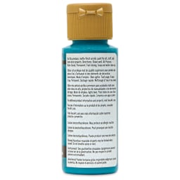 DecoArt Americana Acrylic Paint - Dragon Teal, 2 oz, back label