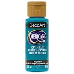 DecoArt Americana Acrylic Paint - Dragon Teal, 2 oz