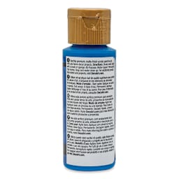 DecoArt Americana Acrylic Paint - True Blue, 2 oz (Back of bottle)