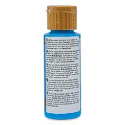 DecoArt Americana Acrylic Paint - Ocean Blue, 2 oz (Back of bottle)