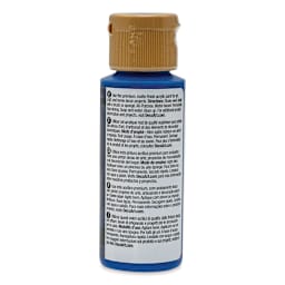 DecoArt Americana Acrylic Paint - Ultramarine Blue Deep (Transparent), 2 oz (Back of bottle)