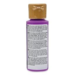 DecoArt Americana Acrylic Paint - Purple Pizzazz, 2 oz (Back of bottle)